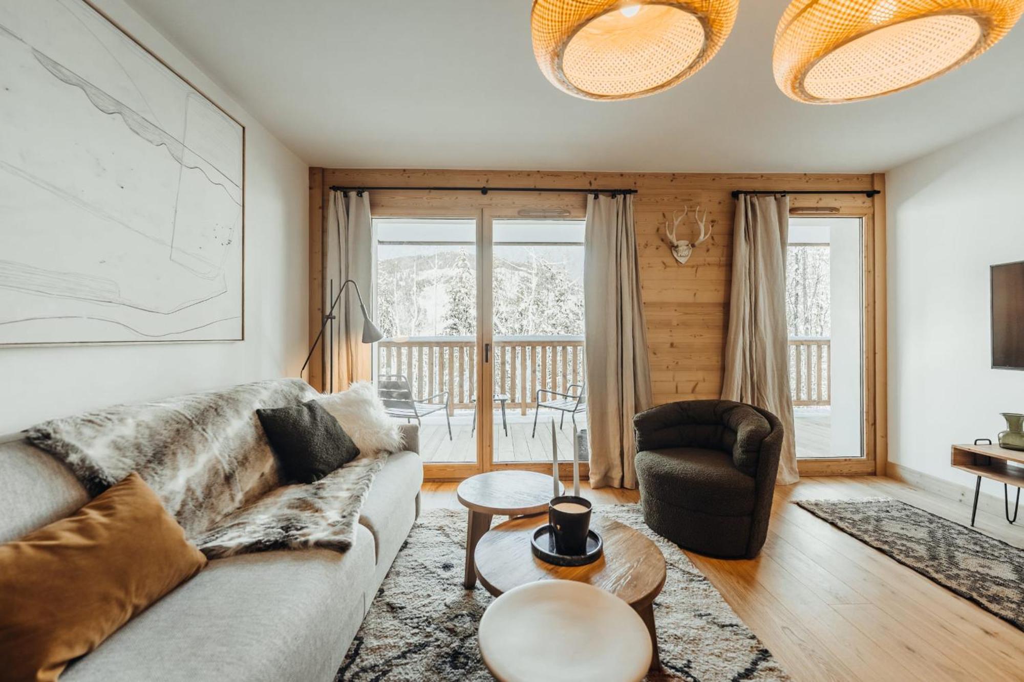 Le Cocon Blanc - Appartement « Cosy & Chic » Megève Extérieur photo