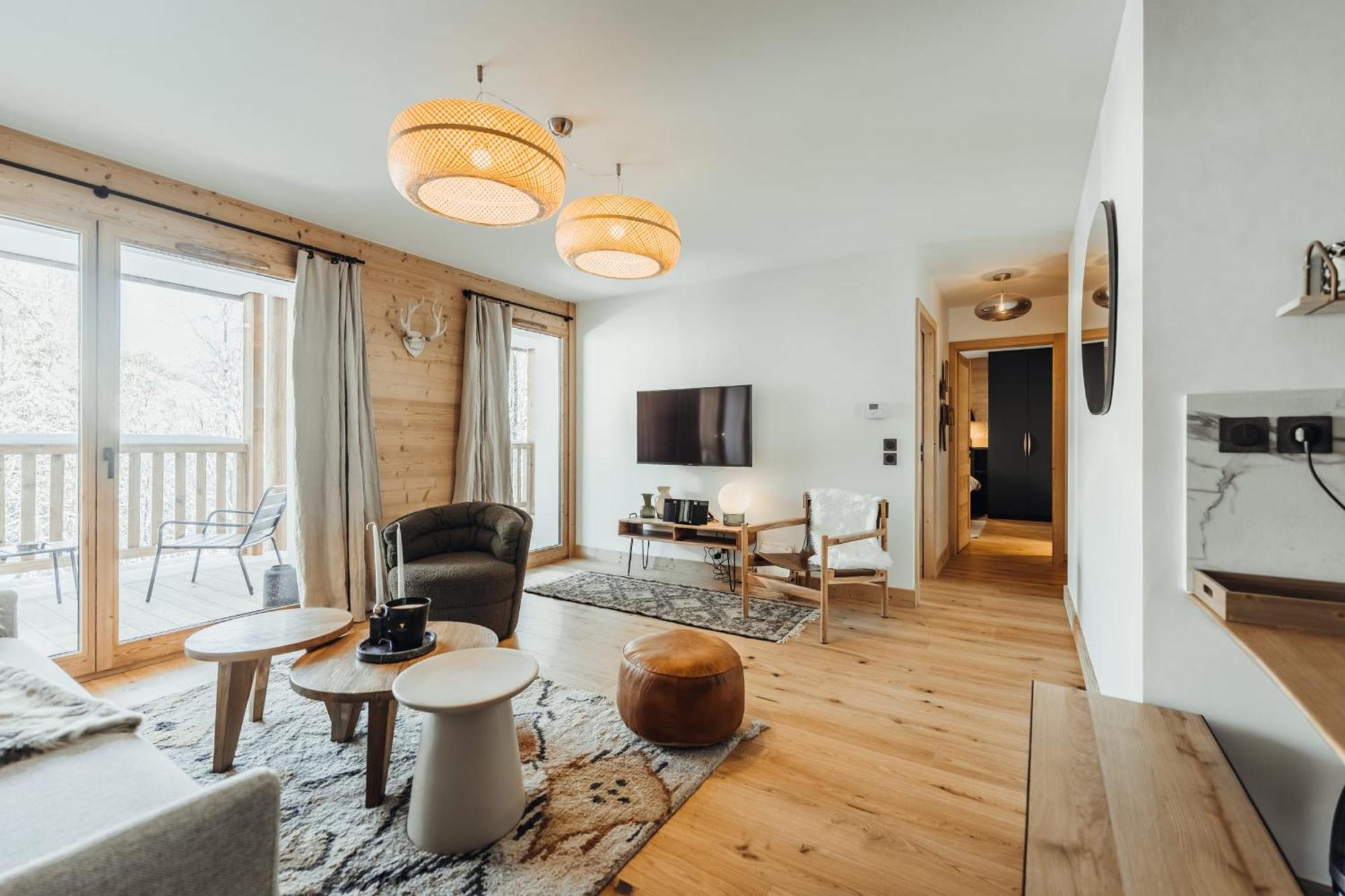 Le Cocon Blanc - Appartement « Cosy & Chic » Megève Extérieur photo